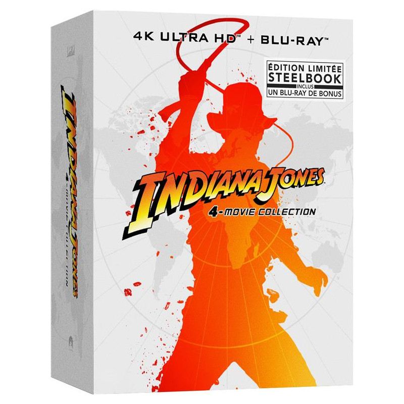 Coffret Indiana Jones 4 Films [Combo Blu-Ray, Blu-Ray 4K]