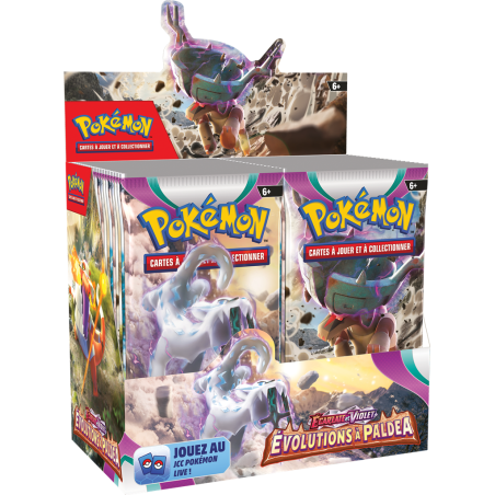 Pokémon JCC - Écarlate et Violet - Pack de 36 Booster Évolutions à Paldea